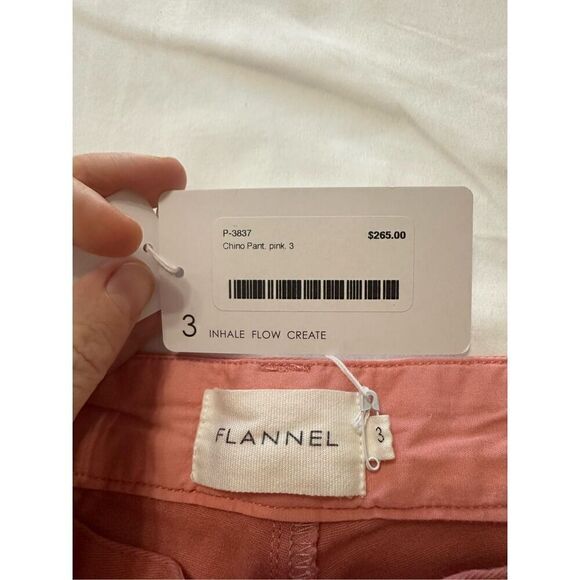 NWT Flannel Chino Pink Pants Size 3 ( or L) - Picture 8 of 12
